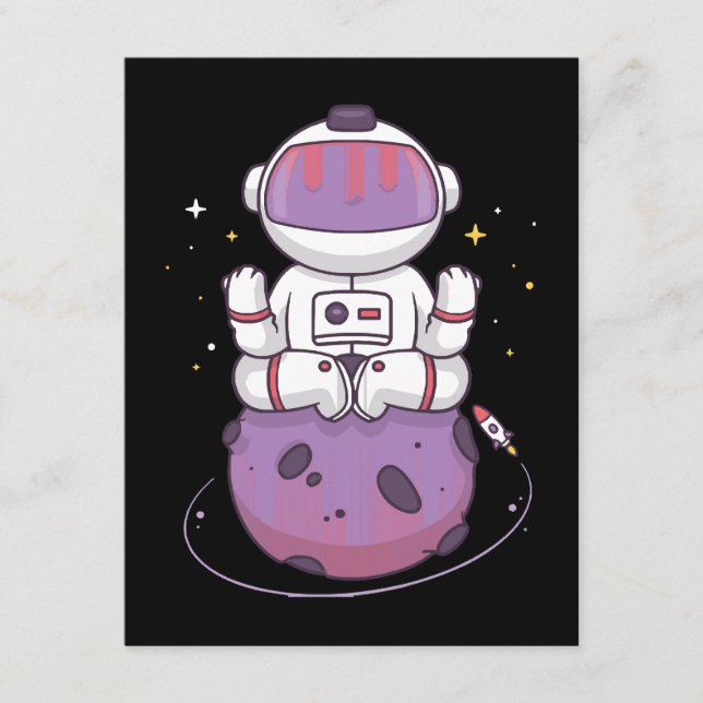 Space Yoga  Enclosure Card (Front)
