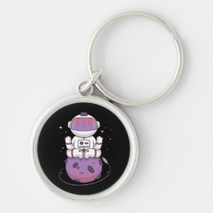 Space Yoga Key Ring
