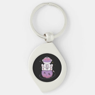 Space Yoga Key Ring