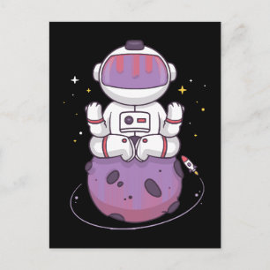 Space Yoga Postcard