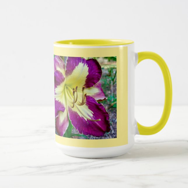‘Spacecoast Art Deco’ Daylily Mug (Right)