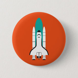 spacecraft 6 cm round badge