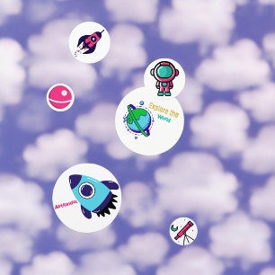 Spacecraft Astronaut  Confetti