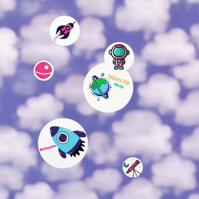 Spacecraft Astronaut  Confetti (astronaut spacecraft, telescope,planet party confetti,kids birthday party,baby shower,graduation)