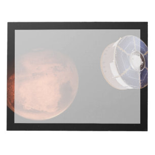 Spacecraft Carrying The Perseverance Rover Notepad