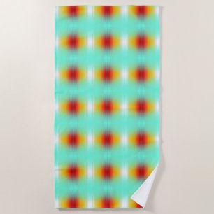 Spacecraft Reentry Plasma Field Colours Abstract Beach Towel