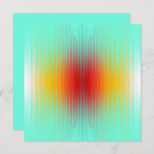 Spacecraft Reentry Plasma Field Colours Abstract Card