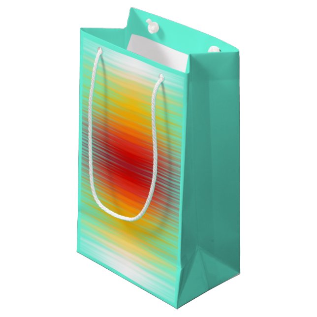 Spacecraft Reentry Plasma Field Colours Abstract  Small Gift Bag (Front Angled)