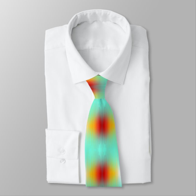 Spacecraft Reentry Plasma Field Colours Abstract Tie (Tied)