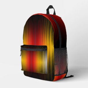 Spacecraft Reentry Plasma Field Colours Pattern Ar Printed Backpack