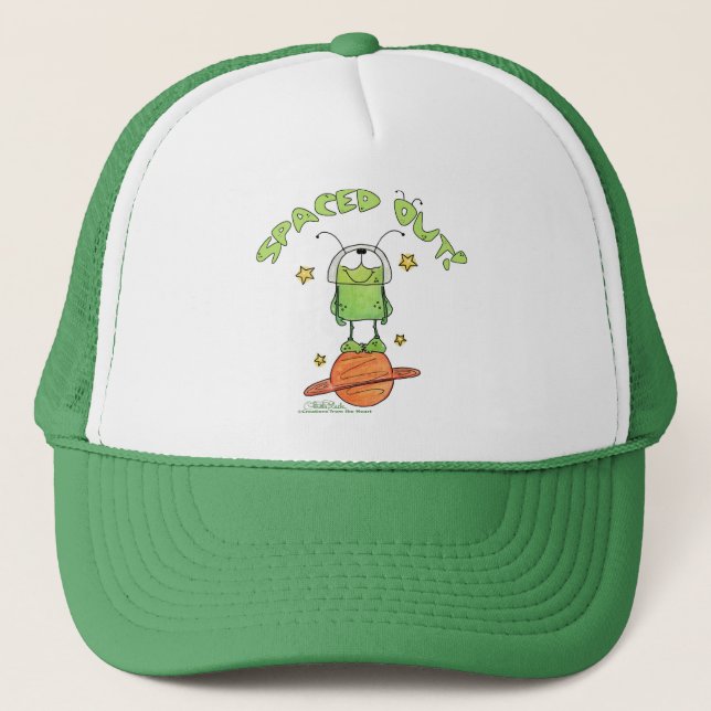 Spaced Out Alien Trucker Hat (Front)