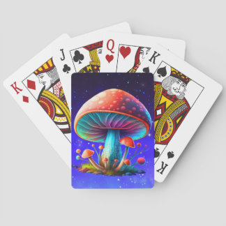 Spaced Out Rainbow Amanita Muscaria Playing Cards
