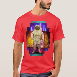 Spaced Out Synthwave Astronaut T-Shirt