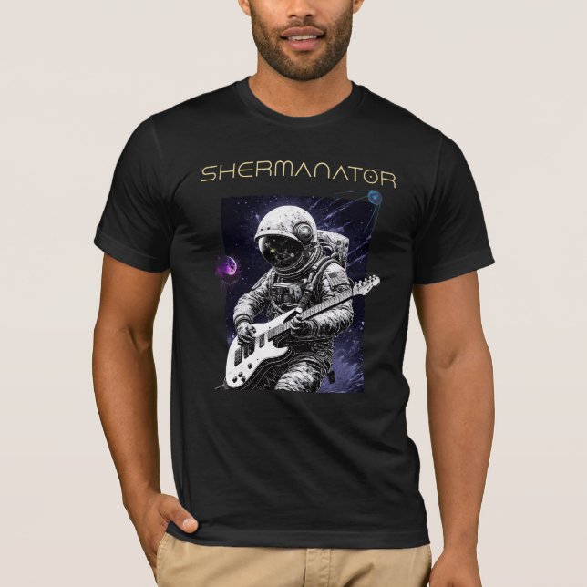 Spaced SHERMANATOR Band  T-Shirt (Front)