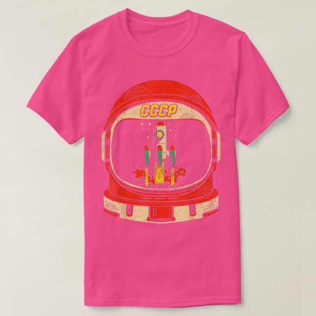Spaceflight Soviet Union CCCP Cosmonaut Astronaut  T-Shirt (Design Front)