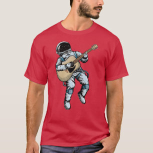 Spaceman Acoustic Guitar Music Astronaut Folk Guit T-Shirt