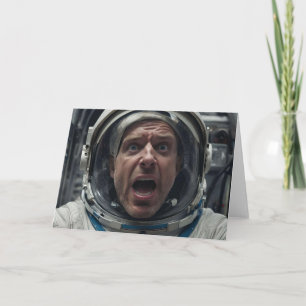 SPACEMAN ASTRONAUT I FORGOT YOUR BIRTHDAY CARD