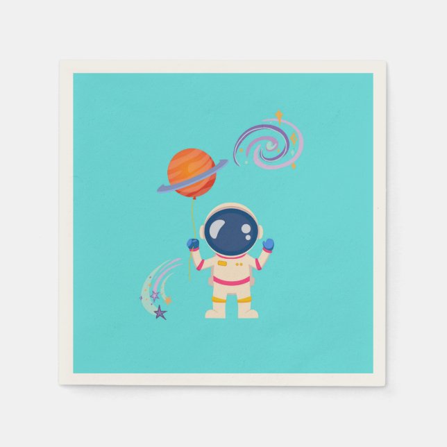 Spaceman cartoon adventures. napkin (Front)