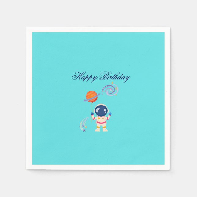 Spaceman cartoon adventures. napkin (Front)