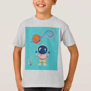 Spaceman cartoon adventures. T-Shirt