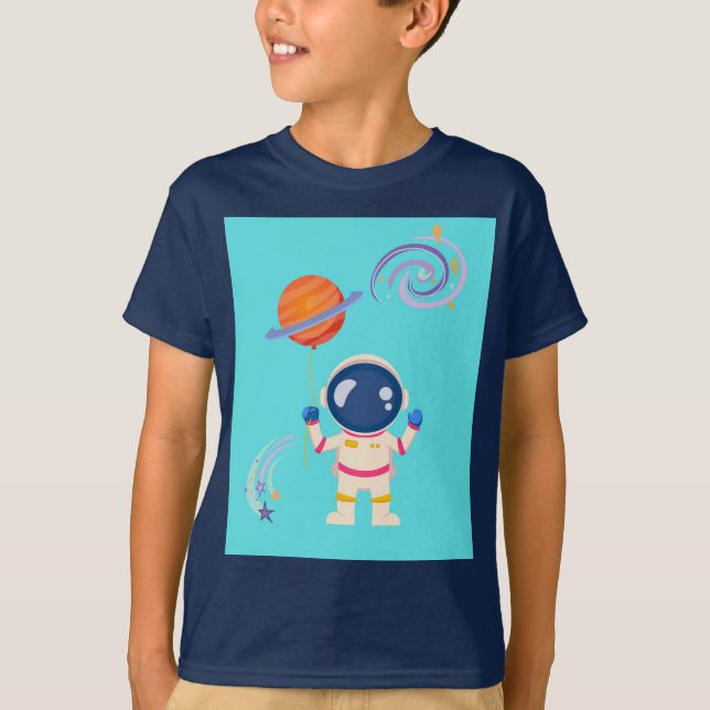 Spaceman cartoon adventures. T-Shirt (Front)