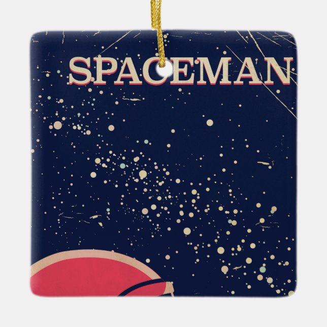 Spaceman Ceramic Tree Decoration (Front)