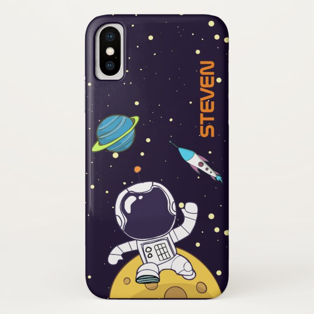 Spaceman Exploring Outer Space Case-Mate iPhone Case (Back)