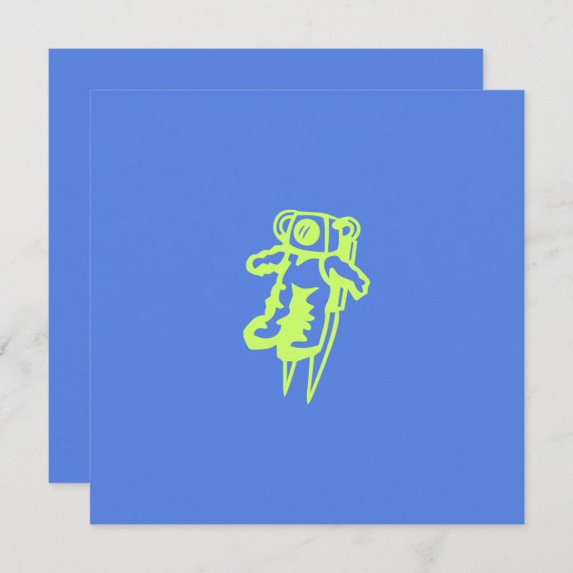 Spaceman Flat Card (Front/Back)