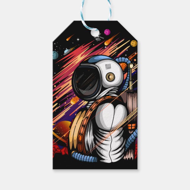 Spaceman Gift Tags (Front)
