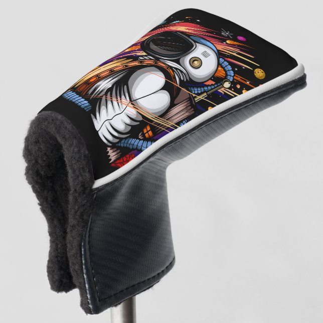 Spaceman Golf Head Cover (3/4 Front)