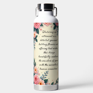 Spaceman Greeting Water Bottle