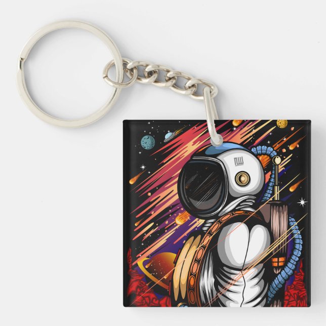 Spaceman Key Ring (Front)