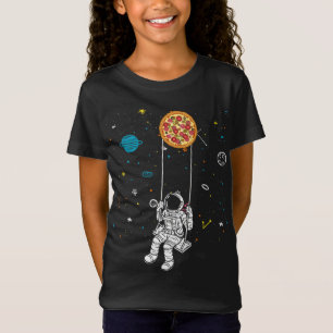 Spaceman Pizza, Funny Fast Food Solar System Astro T-Shirt