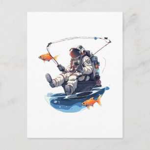 spaceman postcard