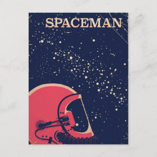 Spaceman Postcard