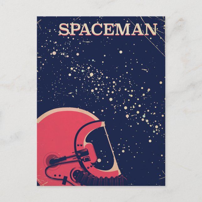 Spaceman Postcard (Front)
