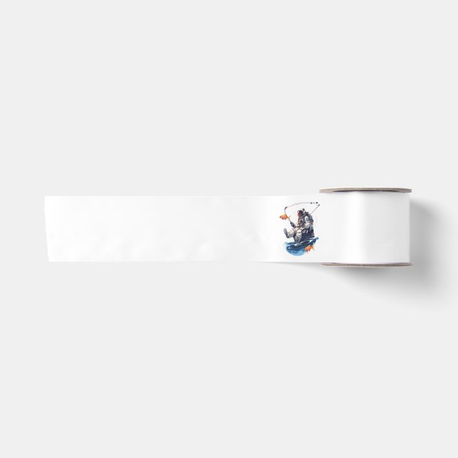 spaceman satin ribbon (Front)