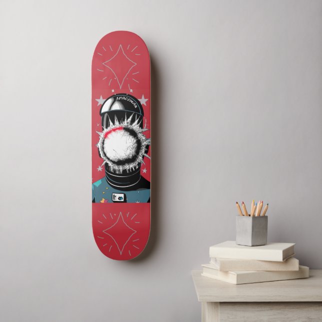 Spaceman Skateboard (Wall Art)