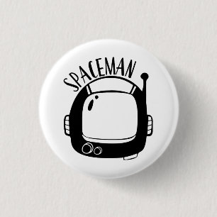 Spaceman Vintage 3 Cm Round Badge