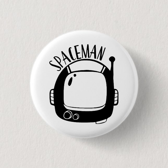 Spaceman Vintage 3 Cm Round Badge (Front)