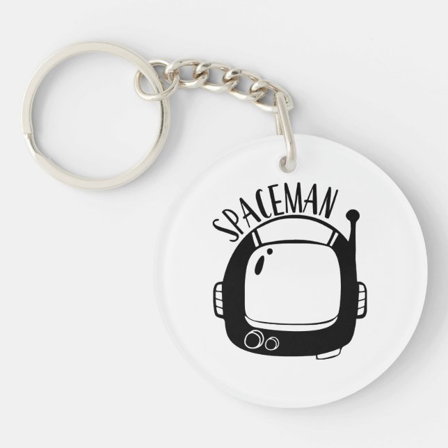 Spaceman Vintage Key Ring (Front)