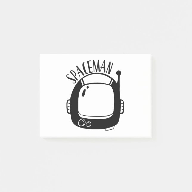 Spaceman Vintage Post-it Notes (Front)