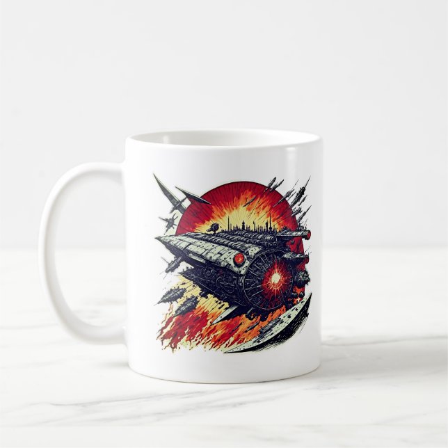 Spaceship Adventure Coffee Mug (Left)