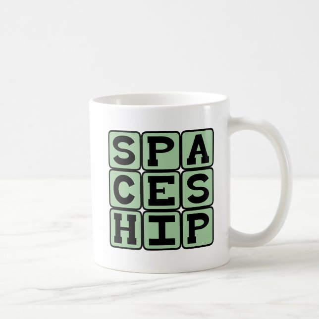 Spaceship, Alien Vessel Coffee Mug (Right)
