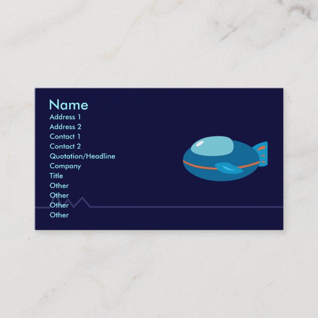 Spaceship Business Cards (Front)