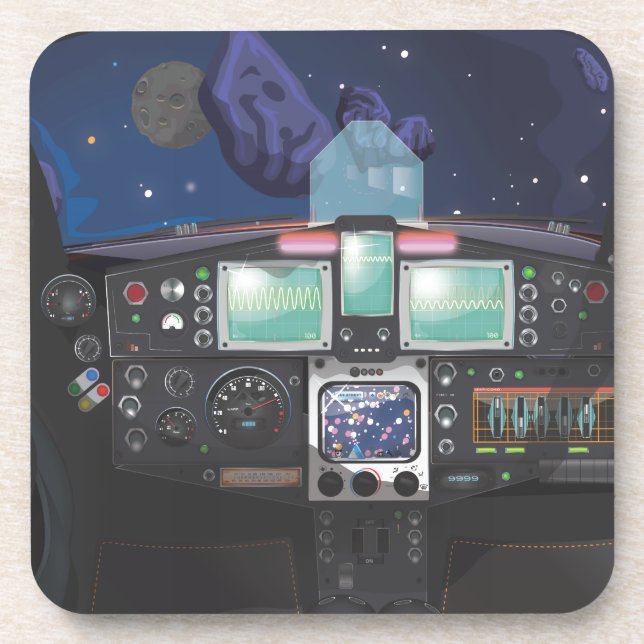 Spaceship Console Coaster (Front)