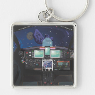 Spaceship Console Key Ring