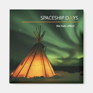 Spaceship Days Magnet (halo)