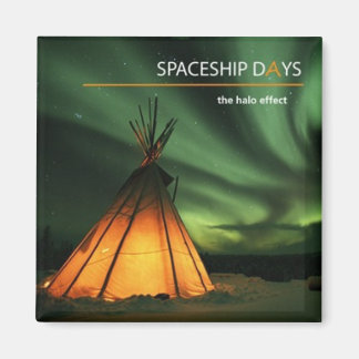 Spaceship Days Magnet (halo)