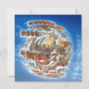 Spaceship Disintegration Card